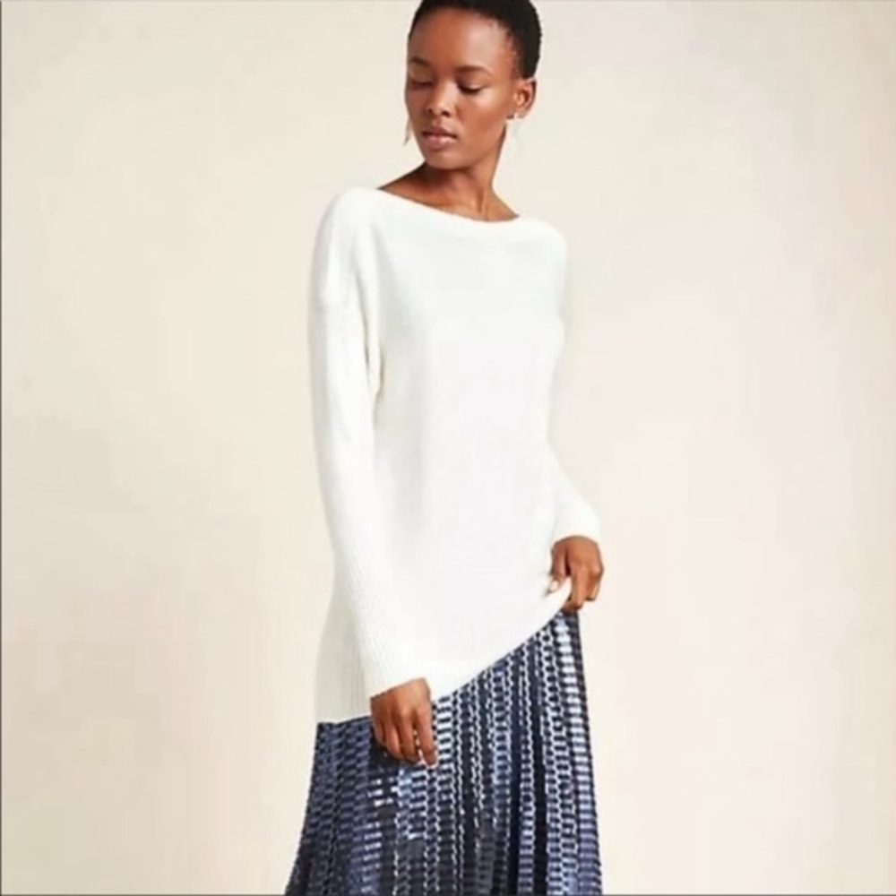 $128 NEW ANTHROPOLOGIE Naomi Sweater Merino Wool XS